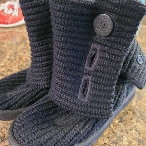 Black Ugg Cardi Boots